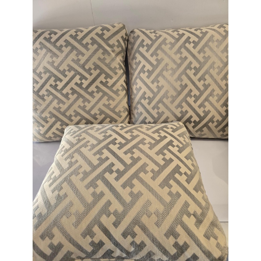 Lot of 3 Geometric Pattern Decorative Pillow Cover 18 X 18